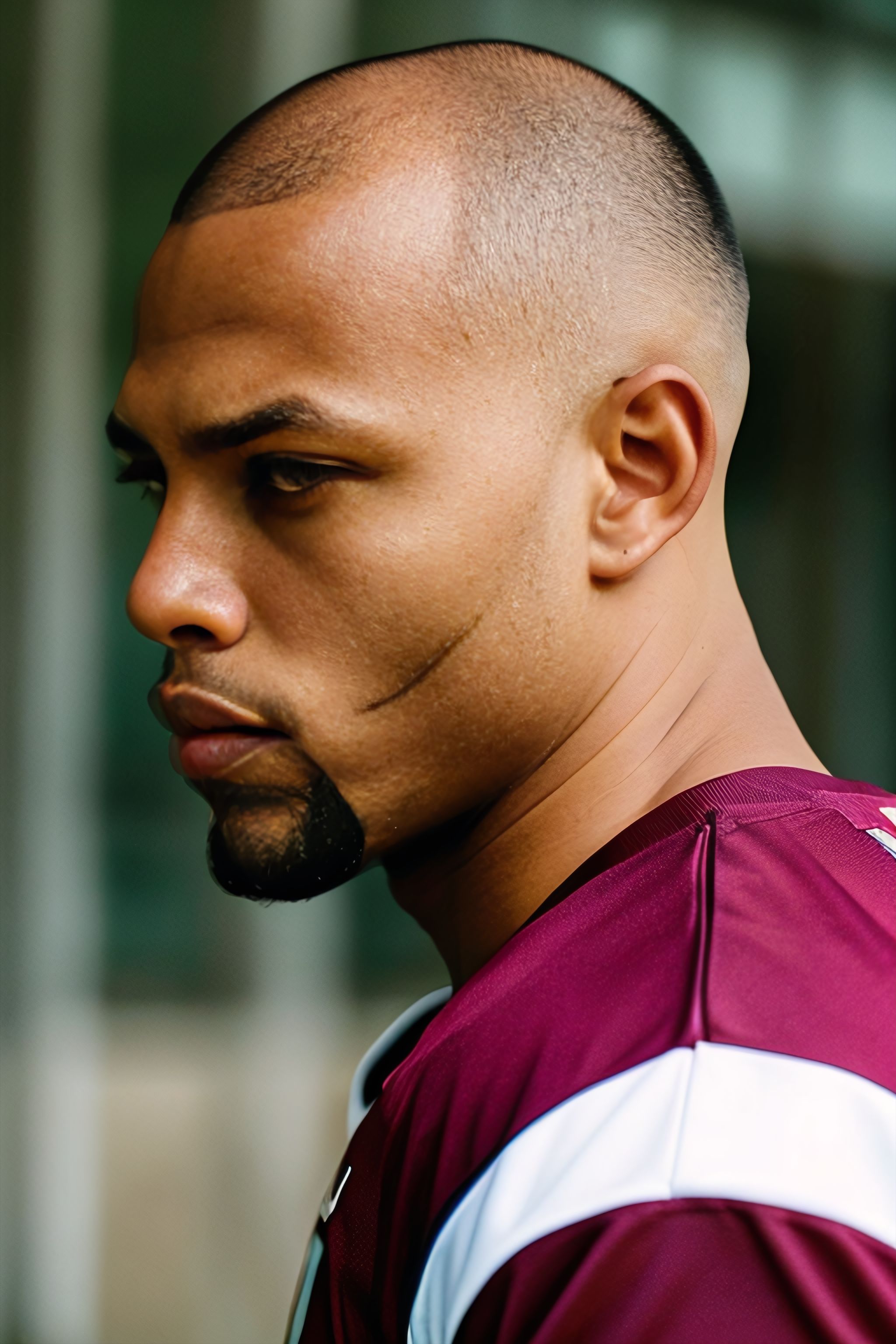 Portrait generated with Stable Diffusion.